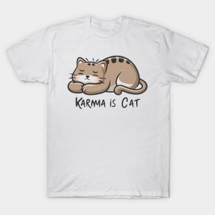 Karma Is A Cat T-Shirt